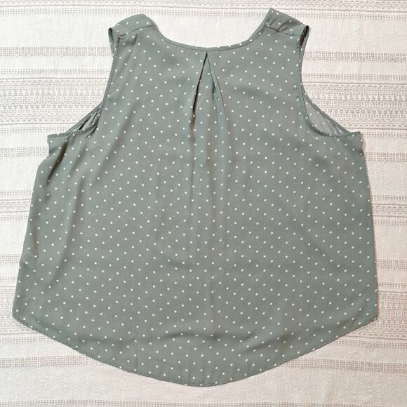 Maurices 24/7 Polka Dot Scoop Neck Tank Top Size 3X NWT - Picture 2 of 7